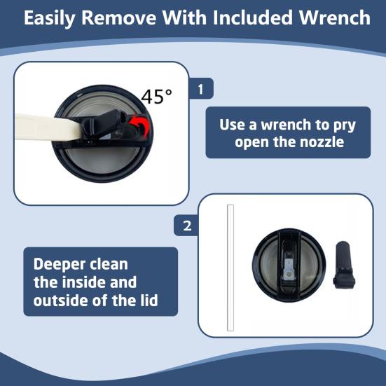 Крышка-поильник Yousheng для стакана 40 унций, герметичная, сменная, без BPA, многоразовая крышка для чашки для воды, сока, молока, чая