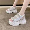 Women Summer New High-Heeled Sandals 9CM Plus High Thick-Soled Sandals Summer Fashion Breathable Wedges Beach Slippers 34-39