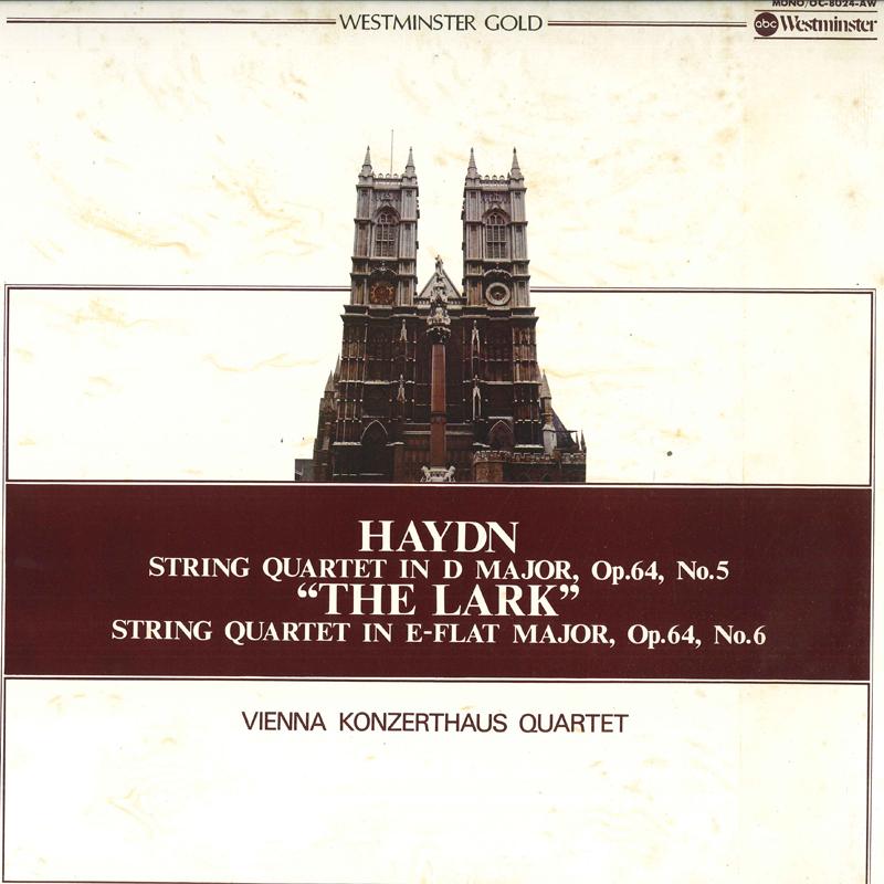 LP Record VIENNA KONZERTHAUS QUARTET - Haydn String Quartet In D Major, Op OC8024AW WESTMINSTER Japan Obi Classical Used
