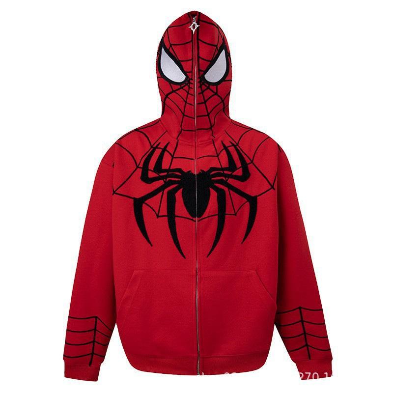 Мужская толстовка с капюшоном Marvel Spider-Man 3D Цифровой Принт Готический Темный, Крутая Уличная Одежда, Свитшот с Длинным Рукавом, Свободный Крой