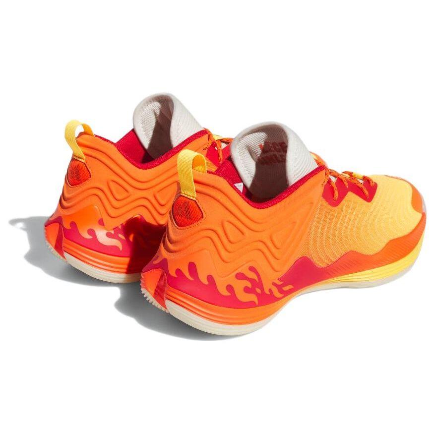 Adidas D Rose Son Of Chi 3.0 Кроссовки мужские с круглым носком, на шнуровке, низкие, для баскетбола, оранжево-красные IF3827