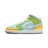 Кроссовки для детей Air 1 Mid SE PS Recycled Grind Синий Glacier-Ice Citron-Pulse DX4370-400