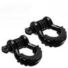 2Pcs 3/4" D-Ring Shackle 62832lb Break Strength Bow Shackles with Isolator & Washers for Jeep Off-Road Vehicle Recovery