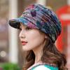 2025 Korean Floral Baseball Cap for Women: Versatile Ethnic Style with Soft Brim, Perfect for Autumn and Winter Warmth.
