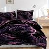 3pcs Black Leopard Print Duvet Cover Set -Includes 1 Duvet Cover and 2 Pillowcases, No Quilt Core, All-Season Home Decor  yy251111095