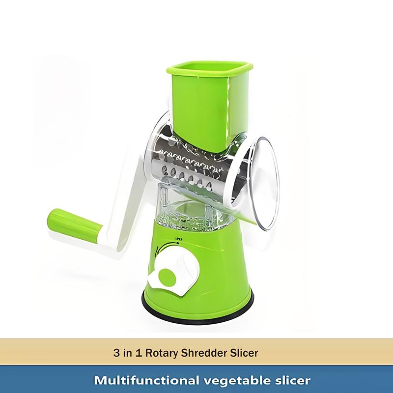 Kitchen Multifunctional Vegetable Slicer Fruit Cutter Cheese Shredder Tabletop Rotary Drum Grater 4