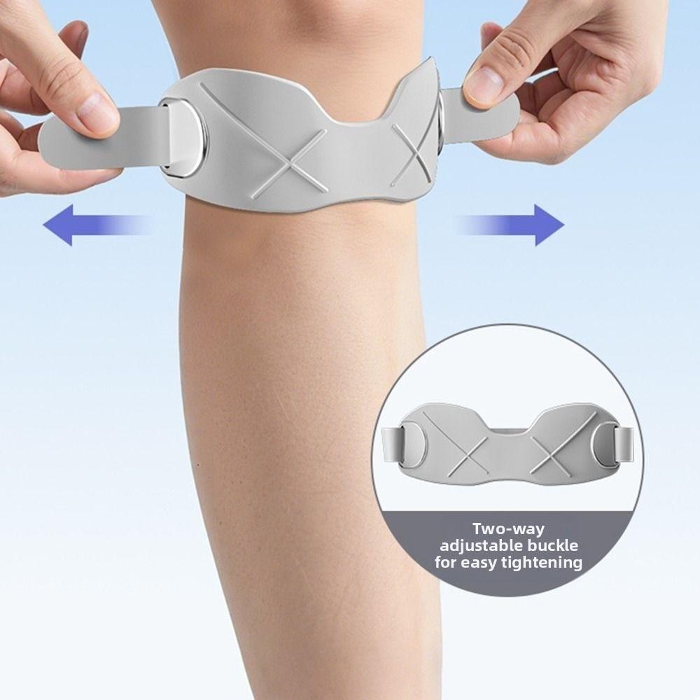 1 Pair Silicone Patella Knee Strap Adjustable Knee Brace Support Band for Running Basketball