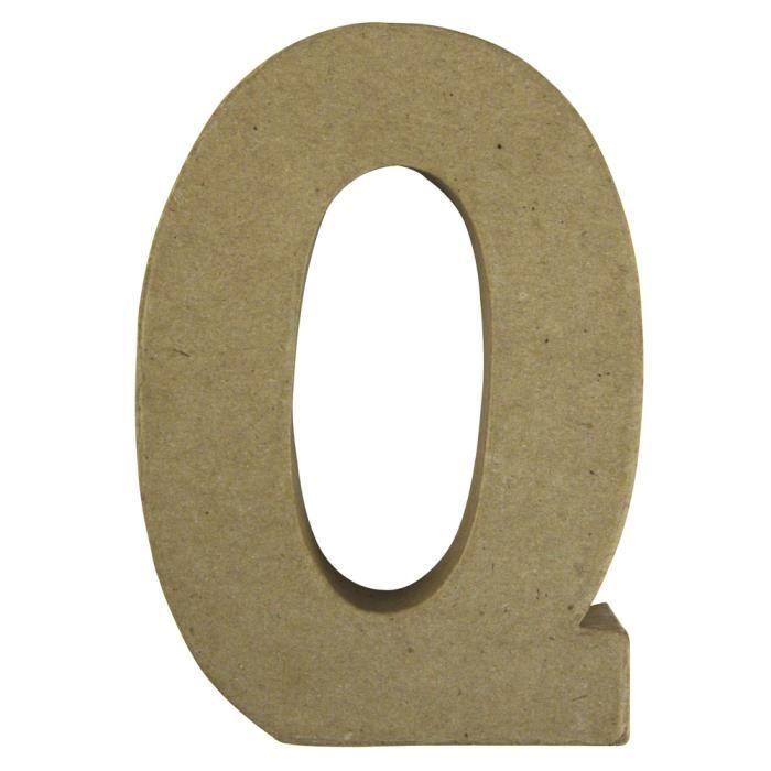 Lettre en papier mâché - FSC Recyclé - 15x10,5x3cm - Marron - Mixte - Occasionnel