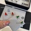Серьги-тыковки Цилин из розового золота с перламутром и бриллиантами, 18 карат, высококлассный элегантный дизайн
