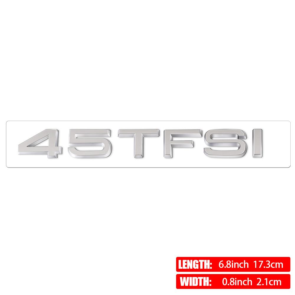 30TFSI 35TFSI 40TFSI 45TFSI 50TFSI 55TFSI 60TFSI Sline 3D ABS Car Tail Rear Trunk Letter Badge Sticker for AUDI Logo Decoration
