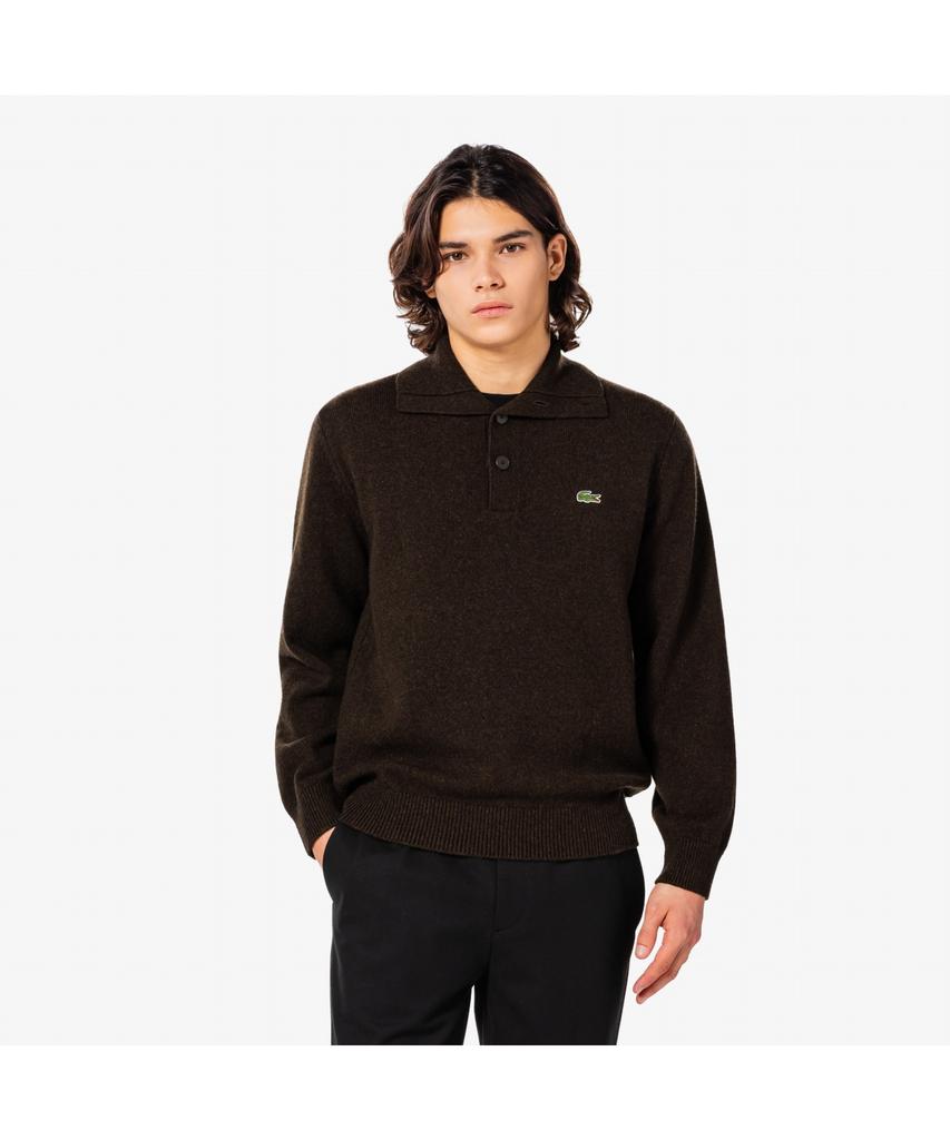 LACOSTE Men'S Half Button Pullover Ah332E-55N Skb