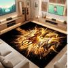 Horse Theme Soft Crystal Velvet Rug Custom Name & Text Print Non Slip Floor Rug for Bedroom Living Room