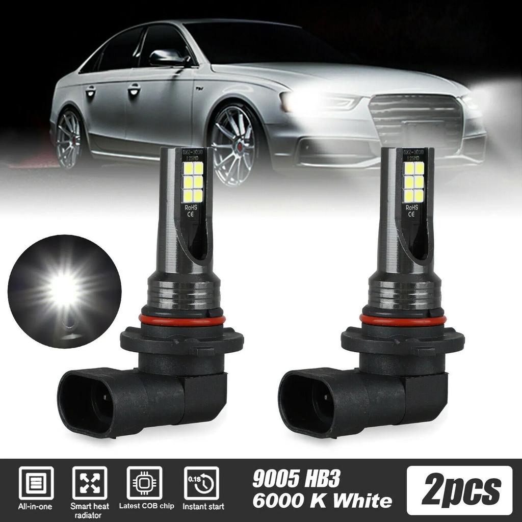 4Pcs 9005 9006 LED Headlight H11 H8 H9 H10 H1 H3 Car Fog Light Bulbs DRL H4 H7 Auto Driving Running Lamps 6000K 8000LM 80W 12V