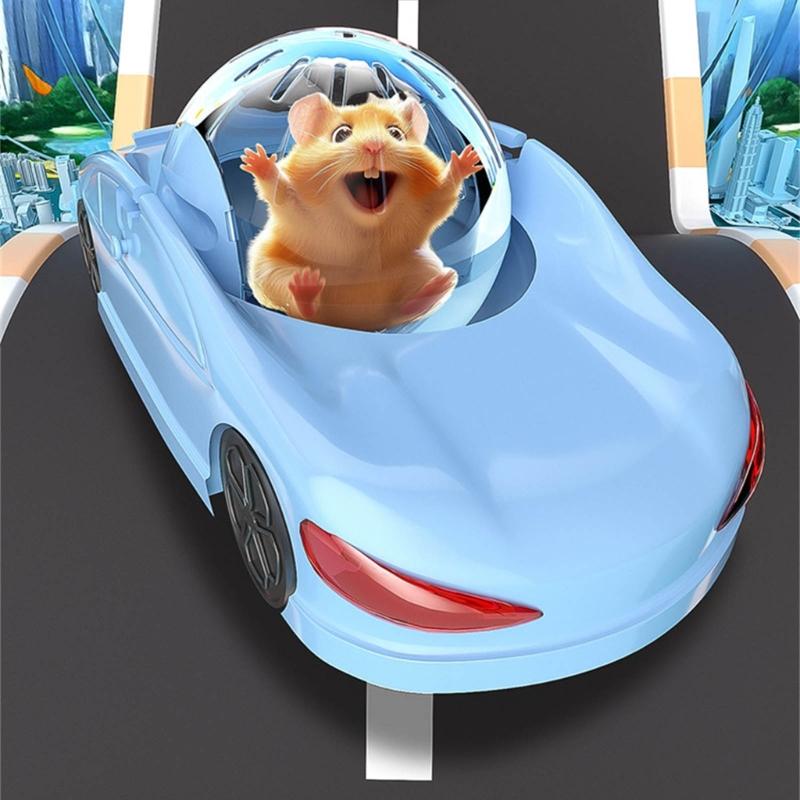 Игрушка для бега и бега трусцой для хомяка, песчанки, мелкого животного, для упражнений, хрустальный шар, мяч для упражнений для хомяка, машина