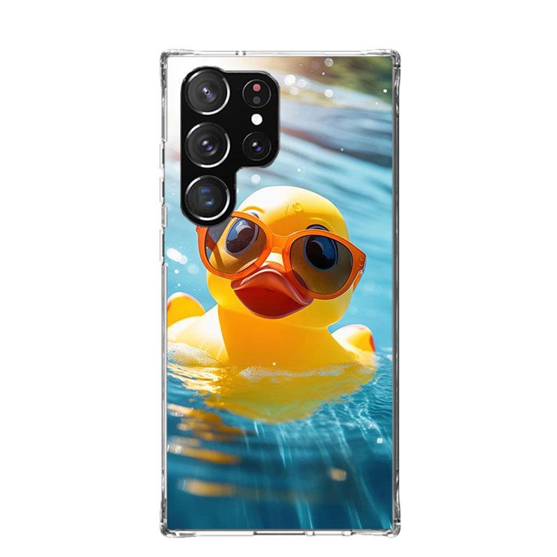 Чехол для телефона с резиновыми уточками в бассейне для Samsung Galaxy S26 S25 Edge S24 S23 FE S22 Ultra S21 Plus S20 + Fundas Cover Coque Gal
