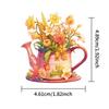 56PCS Kawaii Flower House PET Sticker Aesthetic Decoration Scrapbooking Stationery DIY Hand Accounting Supplies for Kids