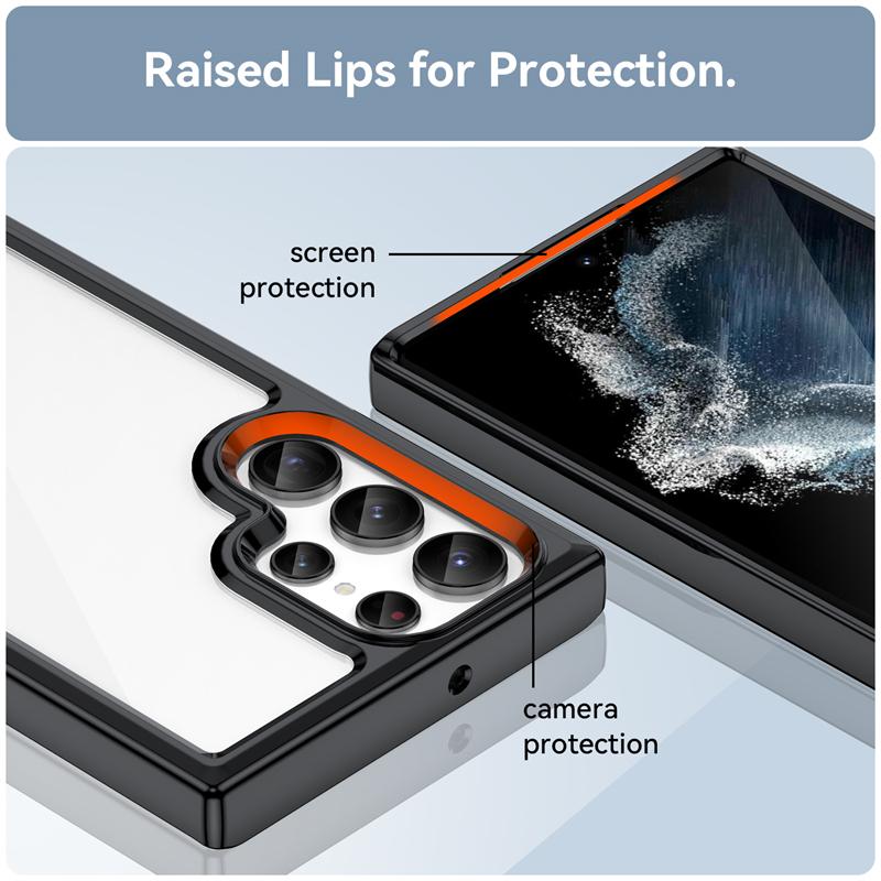 Для Чехол Samsung Galaxy S22 Ultra Чехол Samsung S22 Ultra Capas Прозрачный Цветной Fundas Samsung S23 S22 Plus Ultra Чехол