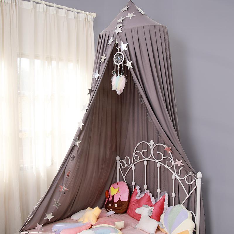 Балдахин для кровати Nordic Princess: Москитная сетка и затемняющая штора для игрушечного домика или уголка для чтения, простая установка.