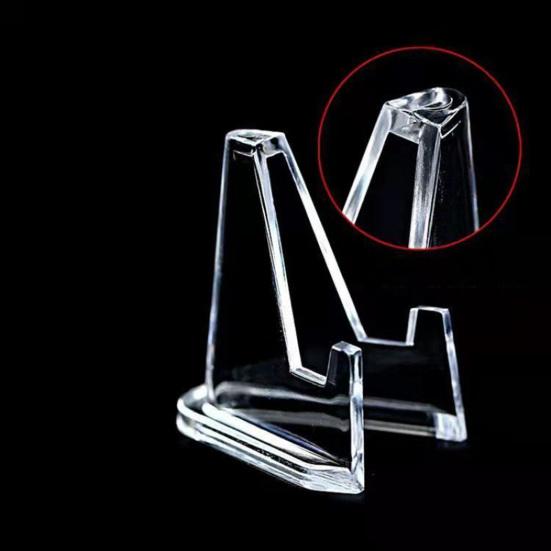 24 шт., прозрачная акриловая подставка для мольберта, устойчивая структура, стеллаж для выставки товаров для карточек, коллекционные предметы