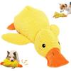 Mellow Dog Calming Duck, 2025 New Yellow Duck Dog Toy, The Mellow Ducks Calming Pillow, Dogs Ducks Toy with Quacking Sound for Indoor Dogs (Yellow)
