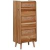 Commode - HOME ESPRIT - Marron Acacia - 45 X 97 X 35 Cm - 2 Tiroirs - Montage Facile