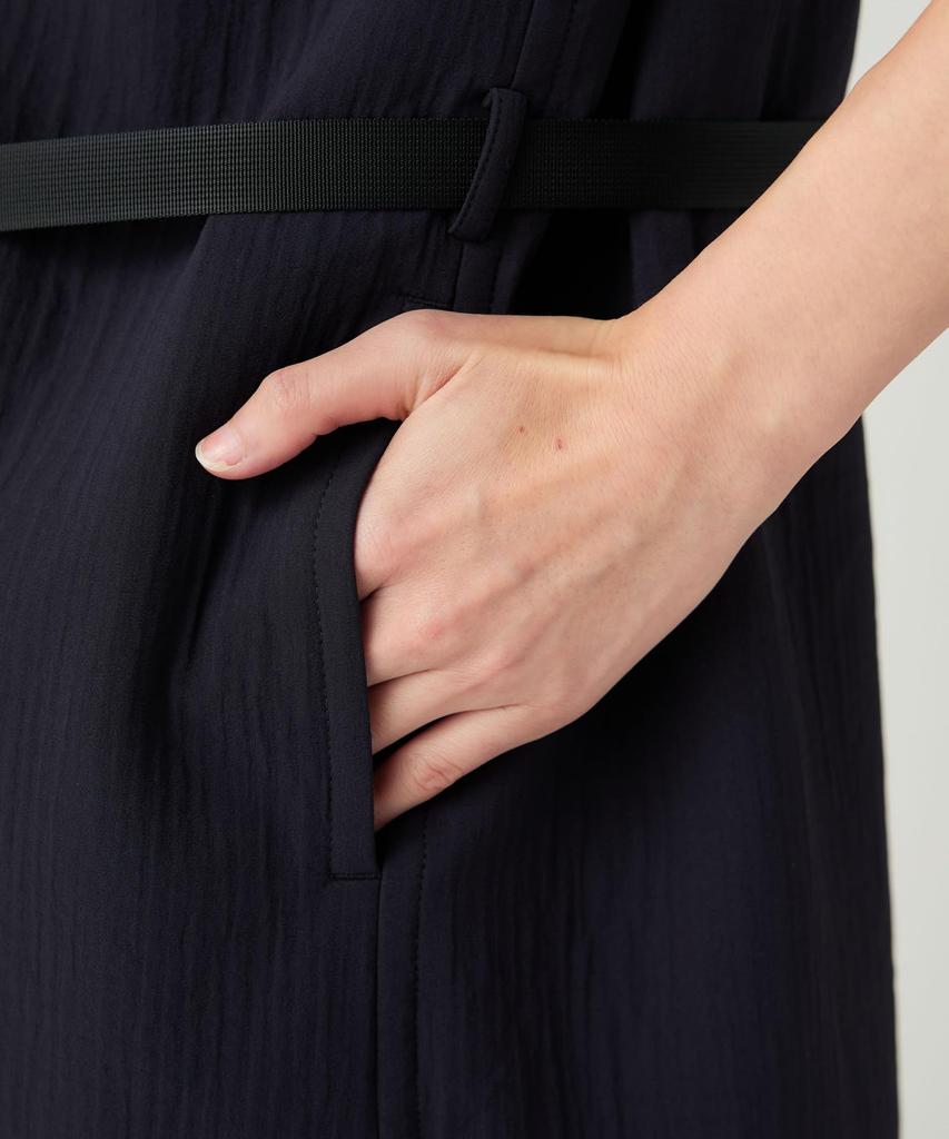 Snow Peak Easy Cloth Dress Tops Dress Dark Navy SH-25AW005 Women's