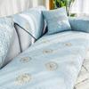 Sofa Cushion Four Seasons Universal Non-Slip Cotton Fabrics All Cotton Cover Cover Modern Universal Cover High-End Simple Cushion