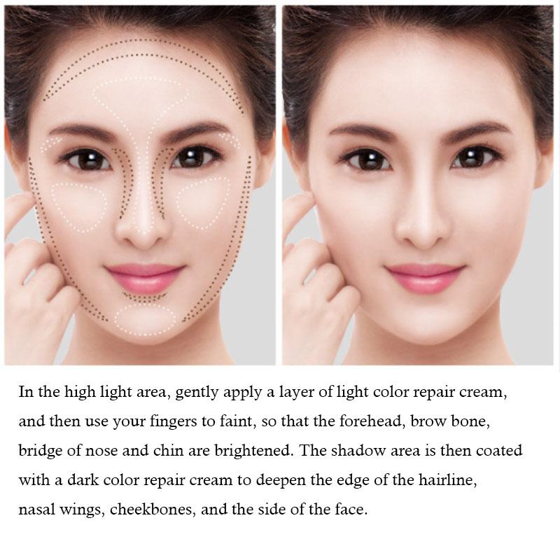 Double-Head Stereo Light and Shadow Concealer Stick Light and Long-lasting Concealer Cream
