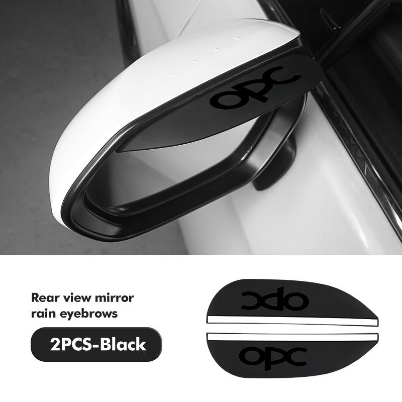 Car Sun Visor Rearview Mirror Rain Eyebrow Shield Stickers For Opel Astra G H J K F Corsa D Zafira B Insignia Mokka Regal YC4