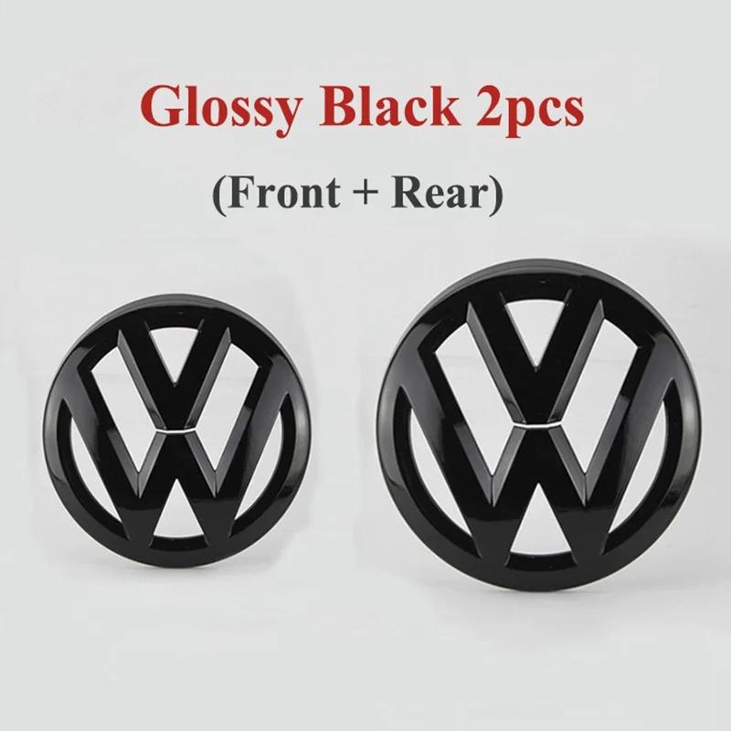 XYZ1 2pcs ABS Car Front Grill Emblem Rear Trunk Badge Logo for Volkswagen VW Golf 5 6 7 7.5 8 MK5 MK6 MK7 MK8 Polo Passat B8 Scirocco