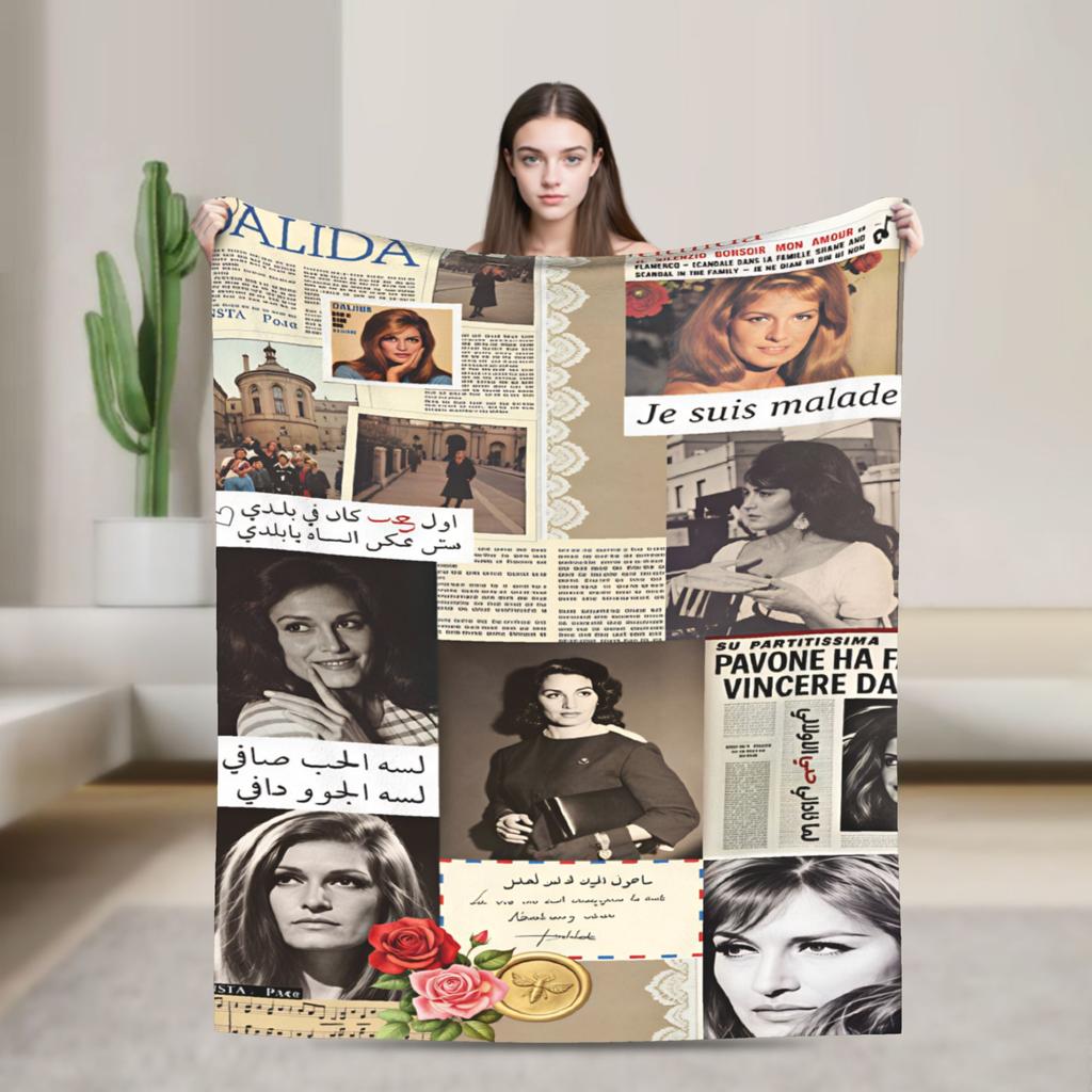 Dalida Супер теплые одеяла Дорожное офисное плюшевое плед Удобное диванное кресло Фланелевая покрывало Покрывало для дивана-кровати