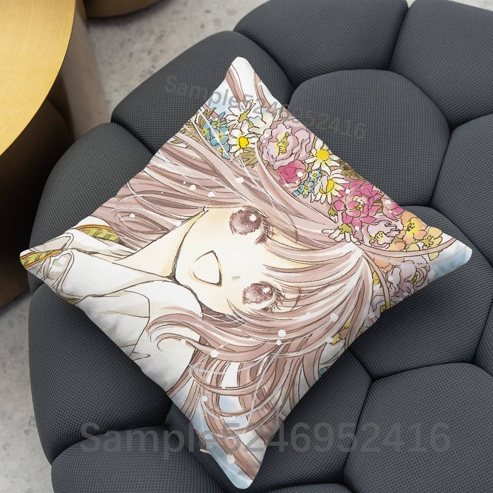 KKobato Anime Pillow Case Cover Square for Decorative Cushion Bed Couch Sofa Classic Style Machine Washable