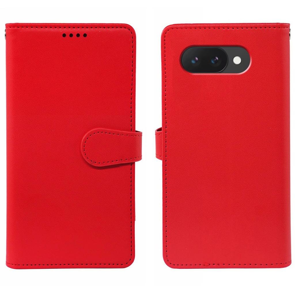 For Google Pixel 9a Case with 9 Card Slots PU Leather Stand Phone Cover