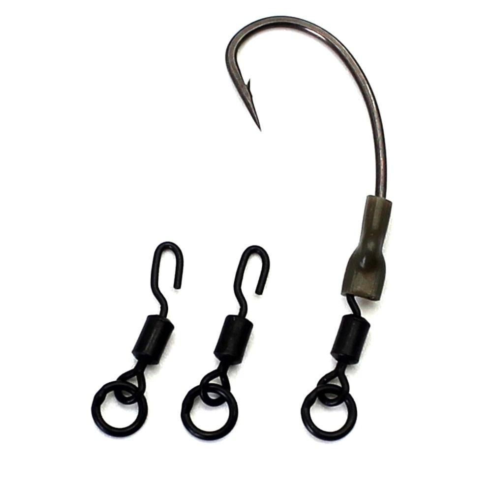 20Pcs Portable Quick Change For Carp Rigs Micro Hook Spinner Swivel Swivel Tackle Carp Fishing Accessories