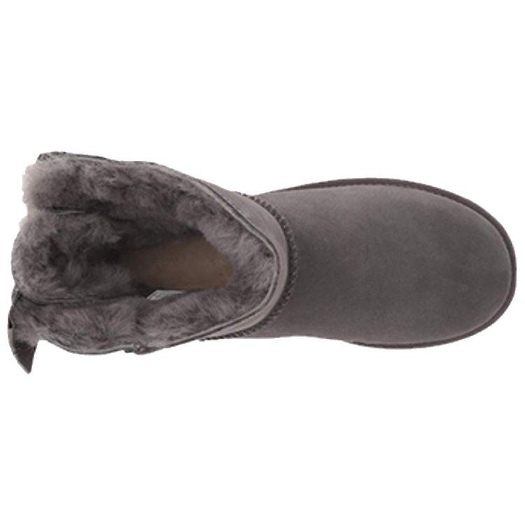 UGG Классические теплые короткие снегоступы с бантом Женские ботинки Угольный 1100212W-CHRC