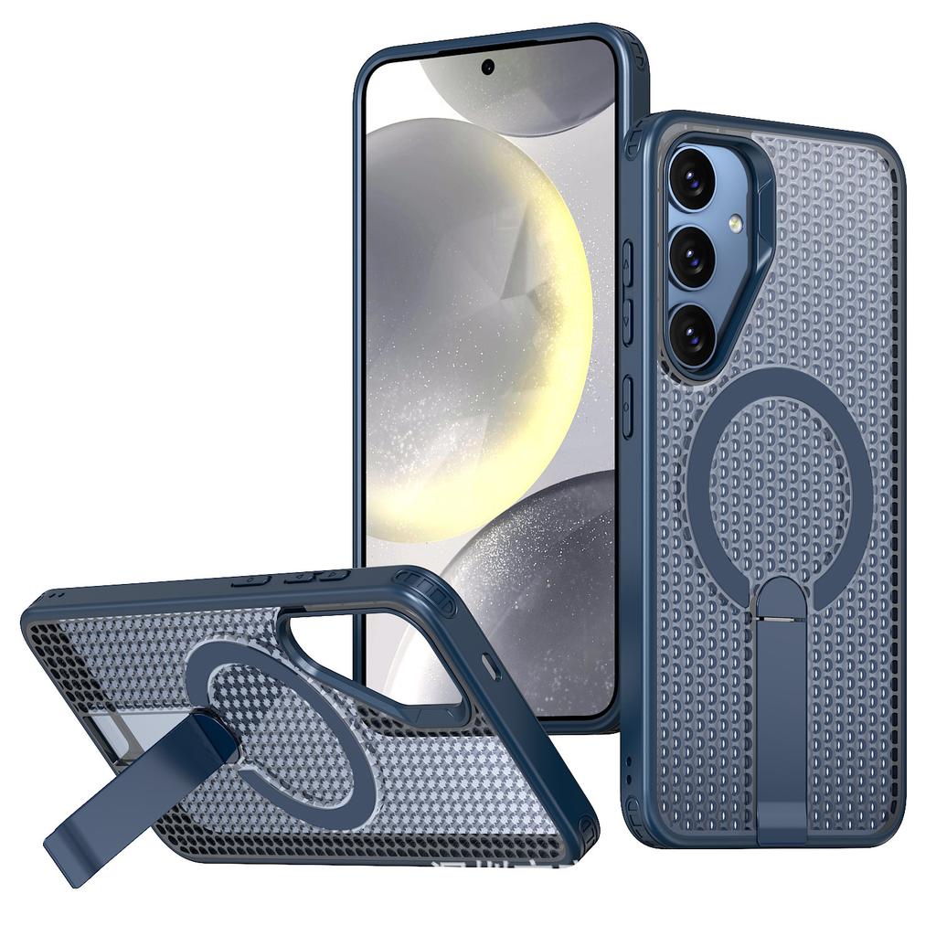 Новый Fanxing Подходит для Samsung S25FE Сотовый охлаждающий кронштейн Чехол для мобильного телефона A17 Автомобильный магнитный всасывающий противоударный защитный чехол