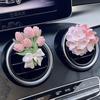 Stylish Hydrangea Tulip Car Air Freshener Car Perfume Clip Peach Blossom Aroma Diffuser Car Air Outlet Fragrance Accessorie