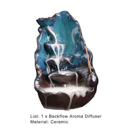 Красивый резной легкий держатель для благовоний, дымовой фонтан, водопад для рабочего стола