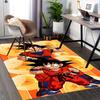 1pc Dragon Ball Z Goku and Vegeta Chair Mat, Anime Cartoon Design Office Rug, Non-Slip Carpet for Desk, Home Decor, Living Room, Bedroom, Game Room, B