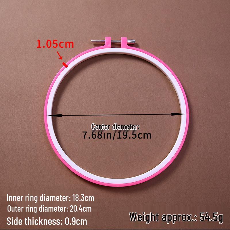 Регулируемые цветные пластиковые пяльцы для вышивания - Имитация бамбука для DIY проектов вышивки крестом