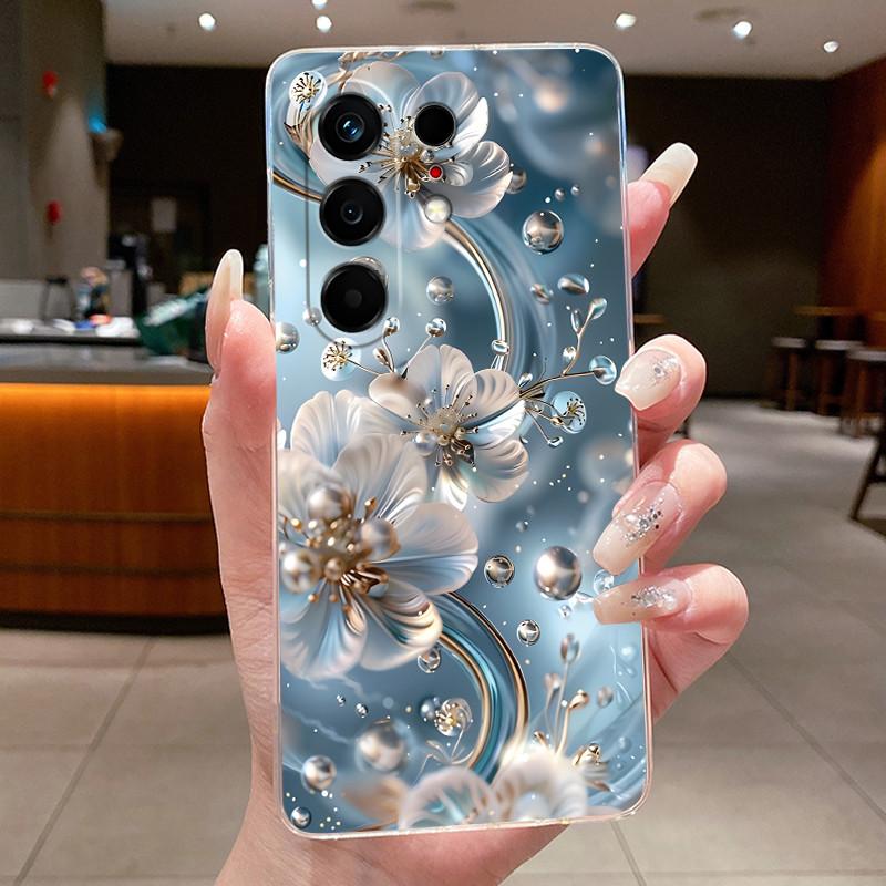 Чехол для телефона Tecno Camon 50 4G Прозрачный Роскошный Модный Бабочки Цветы Мягкий ТПУ Корпус Tecno Camon50 Pro 4G CN5 CN5c Задняя Крышка