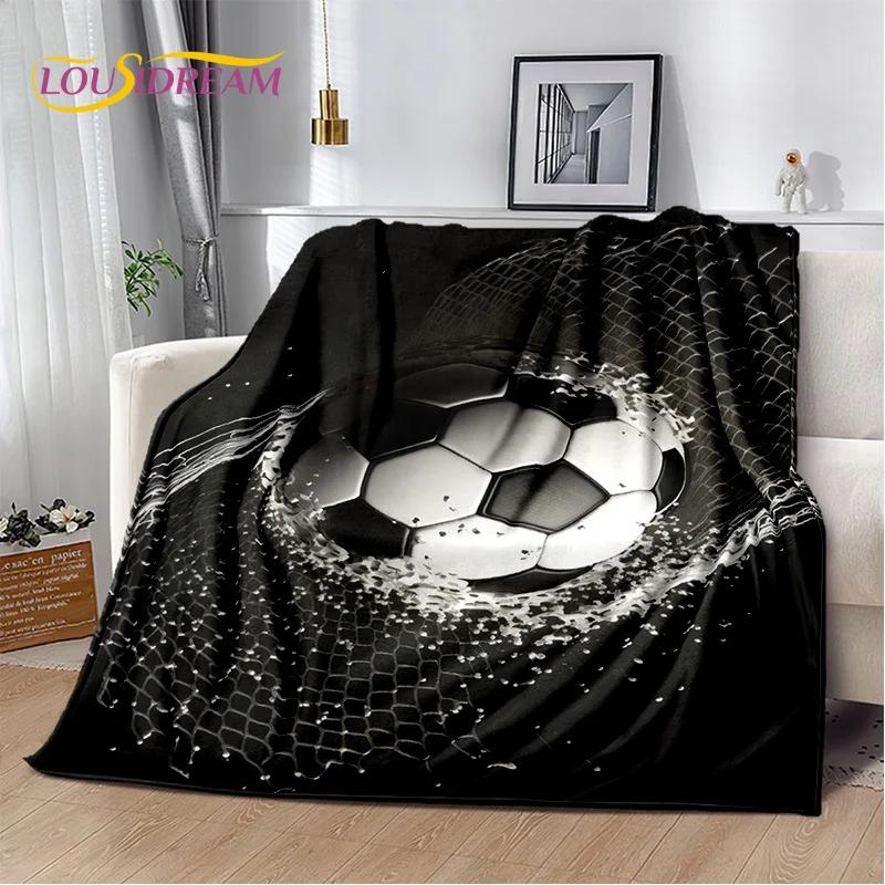 29 Стиль Футбольное поле Футбол Спорт Мультфильм Мягкое одеяло, Мягкий плед для дома Спальня Кровать Диван Дорожный чехол Детский подарок