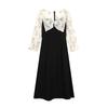 MIXMAX Casual Versatile Temperament Fashionable Age Reducing and Slimming Long-Sleeved Dress