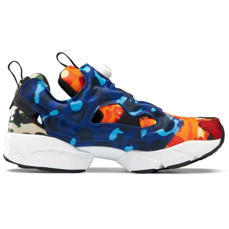 BAPE x Reebok InstaPump Fury OG Multi Camo Унисекс Кроссовки Мультиколор Белый Черный Q47370