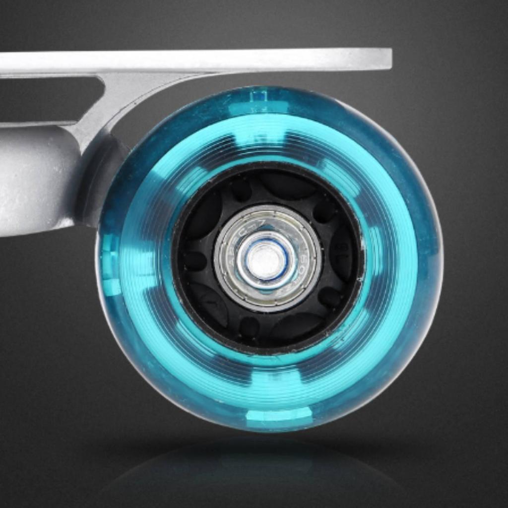 Wheeled Slide Board Maneuverable with Aluminum Deck NonSlip Skateboard for