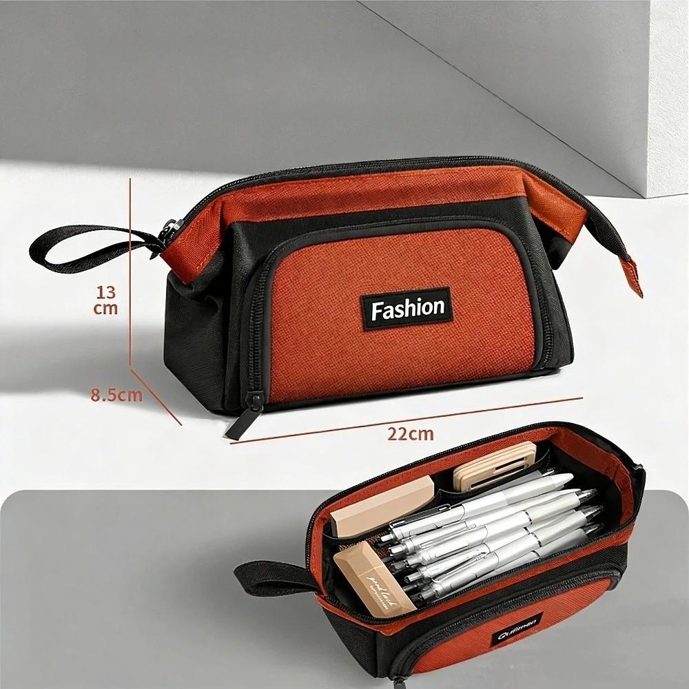 Oxford Cloth Pencil Case Waterproof Stationery Pouch New Pencil Bag Student Use