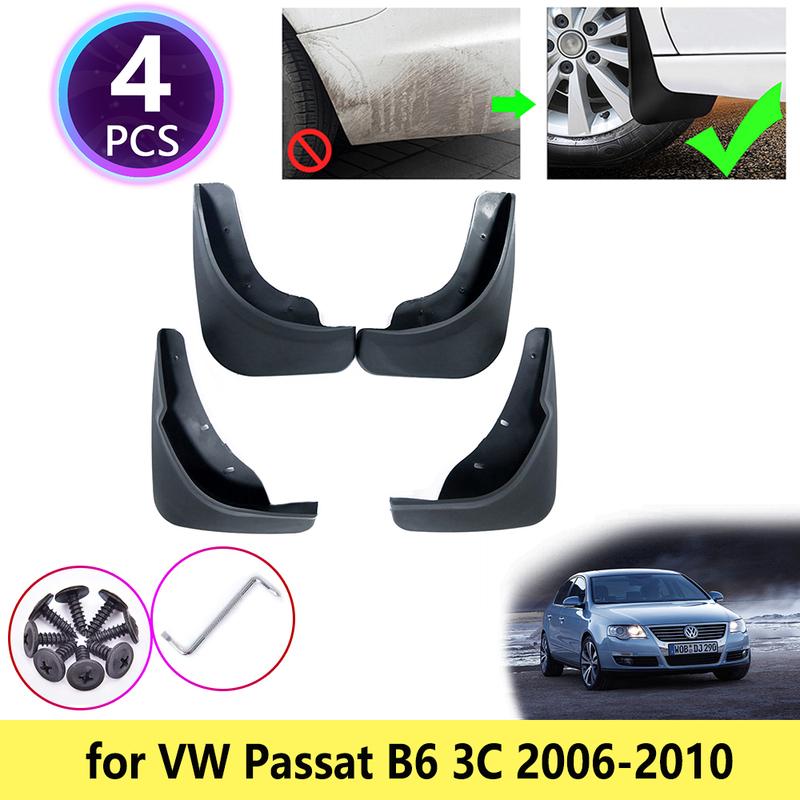 for VW Volkswagen Passat B6 2006 2007 2008 2009 2010 Mudguards Mudflap Fender Mud Flaps Splash Front Guards Car Accessories