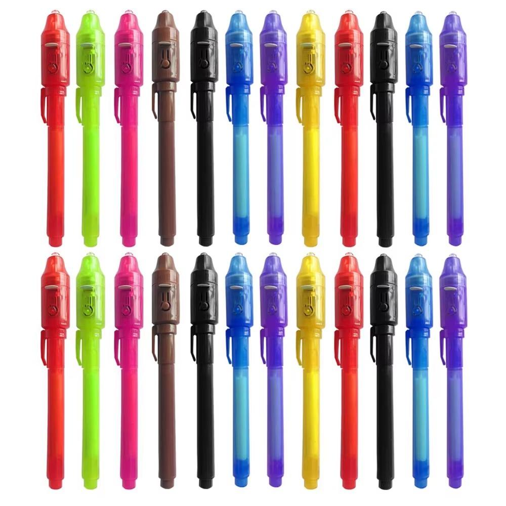 6 шт. ручка-шпион с невидимыми чернилами и УФ-светом, волшебный маркер для секретного сообщения, сундук с сокровищами, призы, детские сувениры на вечеринку, игрушки, подарок