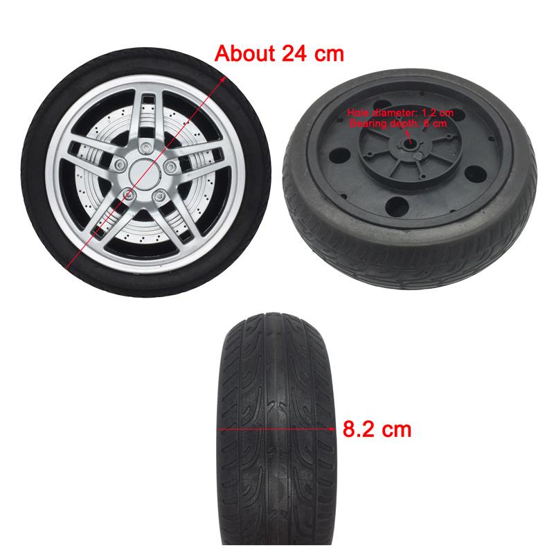 EVA soft tires for children's electric car,children's electric vehicle foam tires and JJ258 plastic wheels