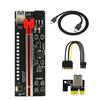 Переходная карта-райзер 012 PRO LED PCIE для адаптера GPU для майнинга